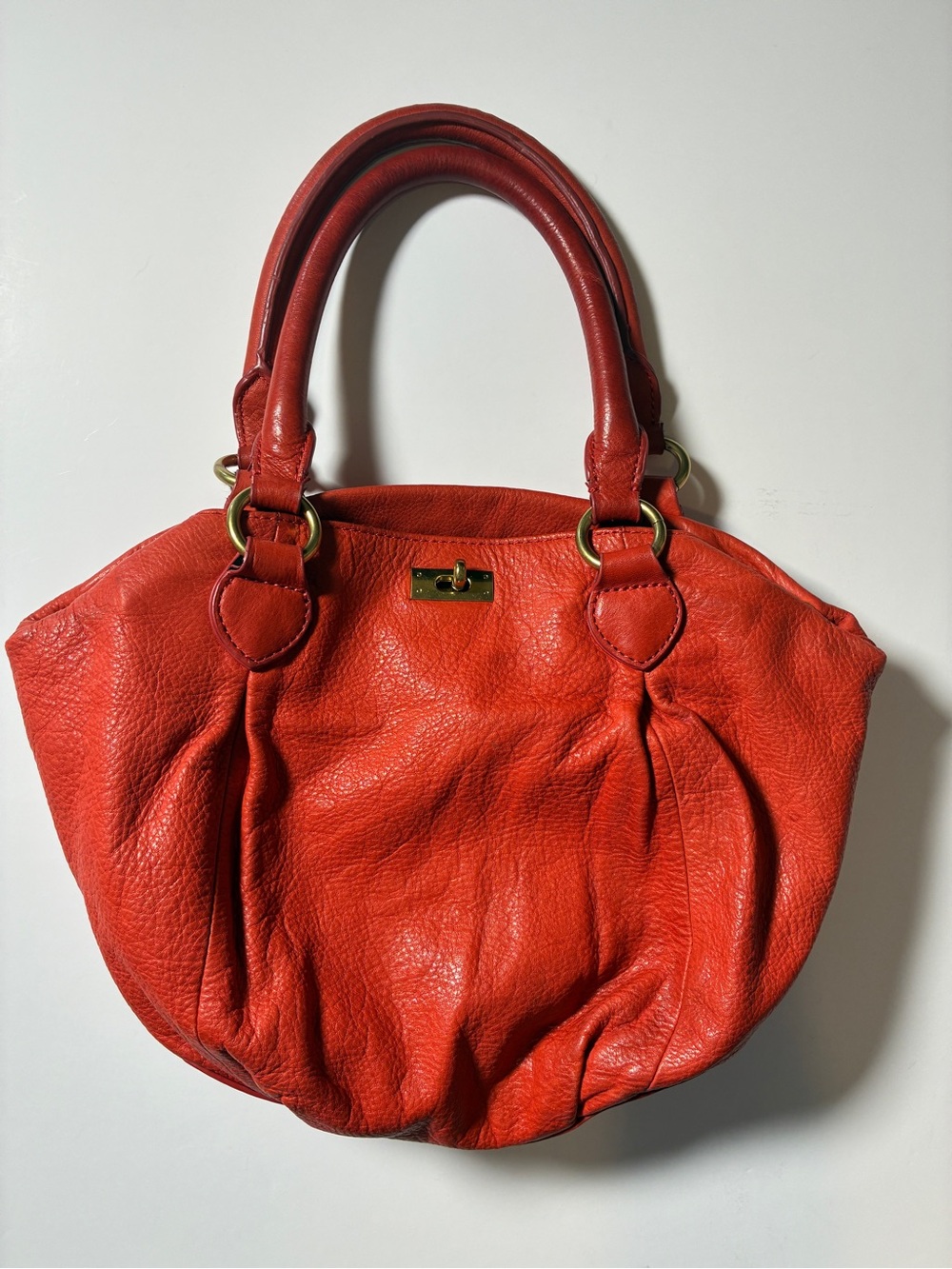 J.Crew Brompton Large Leather Hobo Bag in Rust/Henna — 100% Leather